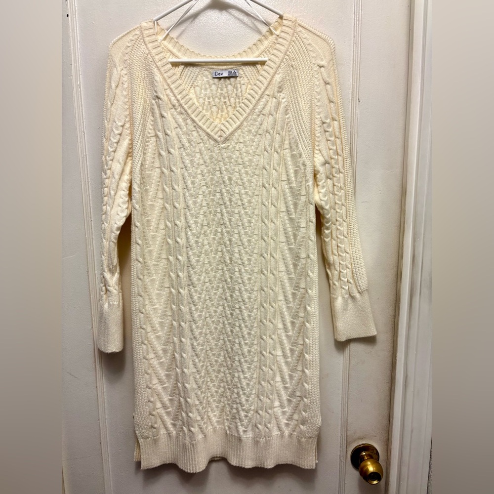 DEX Cable Knit Sweater Dress